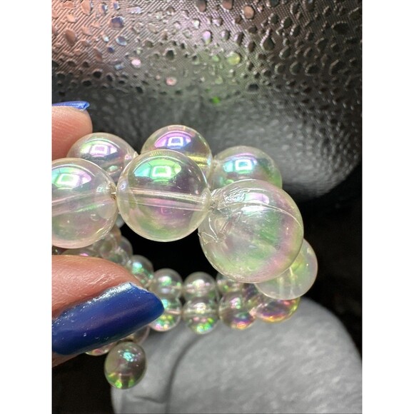 Vintage Iridescent Bubble Coil Bracelet - Picture 7 of 11